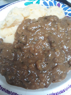 A picture of Beef and Mini-Dumplings.