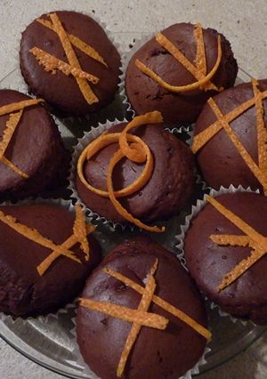 Csokis-narancsos muffin recept fotója