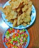Kulit Ayam Crispy Sambel Dabu