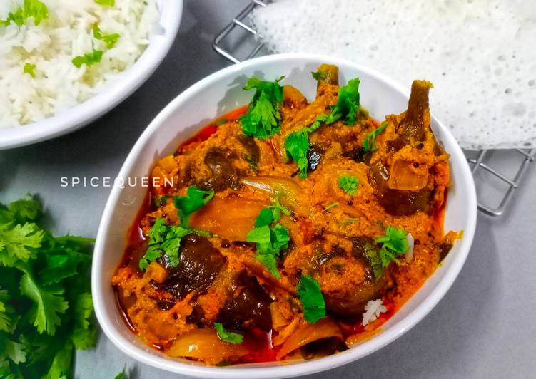 Gutti Vankaya Koora (Stuffed Eggplant Andhra Style)