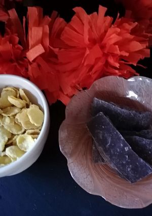 Una foto de Crocante de cereal con chocolate oscuro