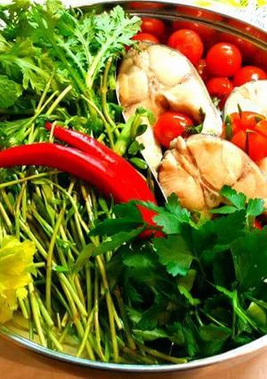 Hình của món Lẩu Canh Chua Rau Đắng.