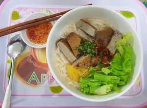 Hình của món Bún chả cá thu.