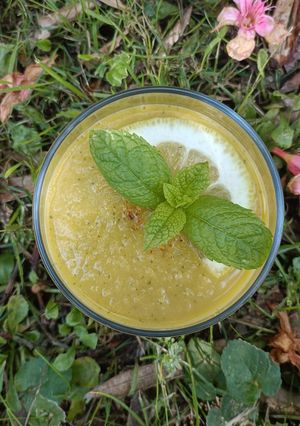 Une photo de 🍈 Gaspacho melon concombre