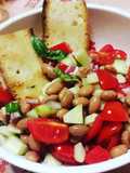 Eat Well: Summer Borlotti Bean Salad with Toasted Bread
