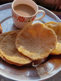 A picture of Masala puri.