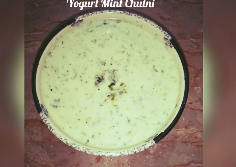 Easiest Way to Make Homemade Yogurt Mint Chutni