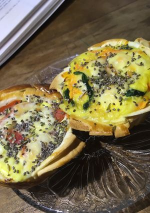 Una foto de Canastitas de espinaca tomate y zanahoria