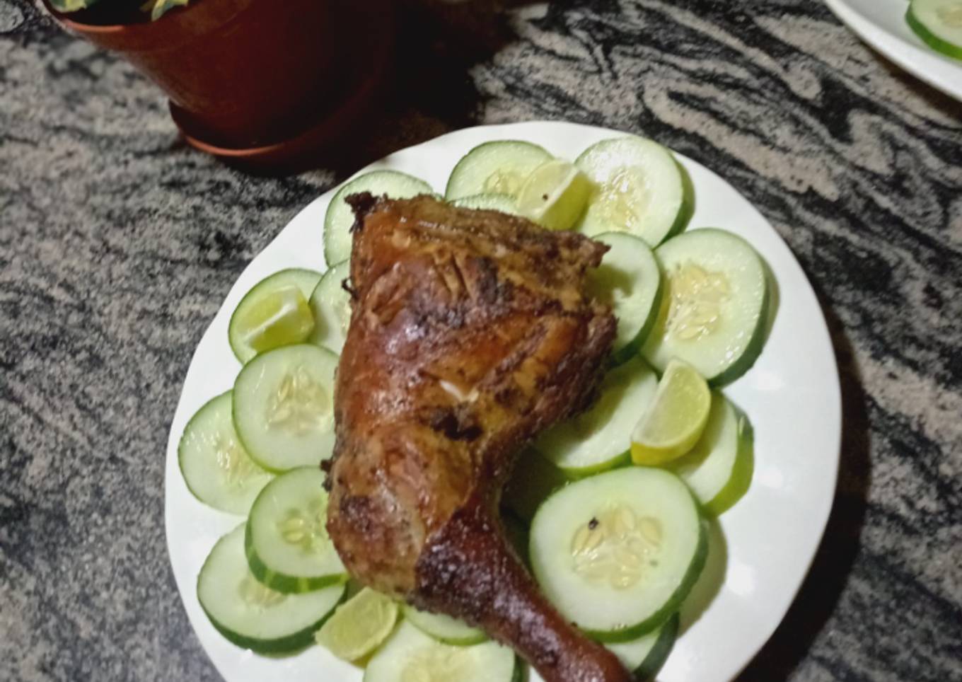 Grilled chicken laps