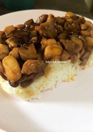 Foto resep Nasi tim ayam jamur gampang no gagal (bisa mpasi balita dan dewasa)