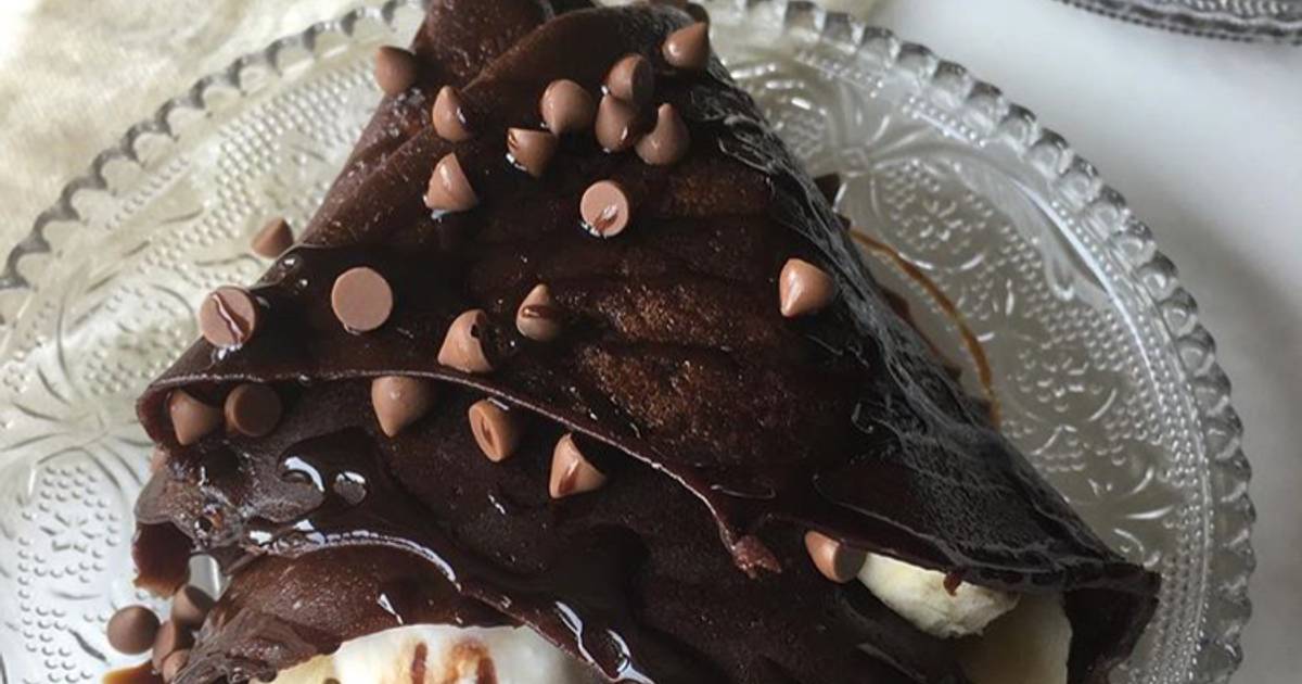 Eggless Chocolate Crepe Cake recipe by Cook With at BetterButter