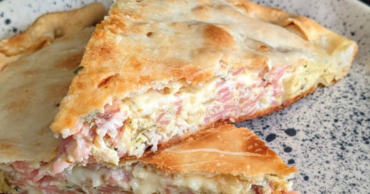 Tarta De Jamón Queso Y Pollo 🥧 Receta De Daiana Guibaudo Cookpad