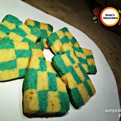 A picture of Checkerboard cookies.