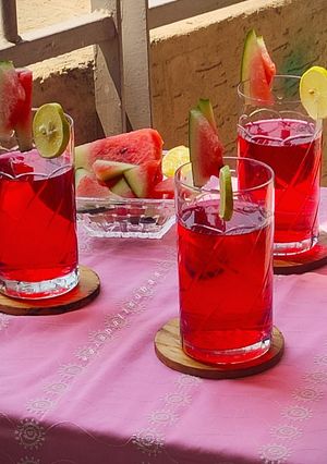 A picture of Watermelon Rose Mojito.