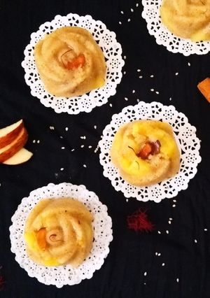 A picture of Apple Cinnamon Kesari/Sheera.