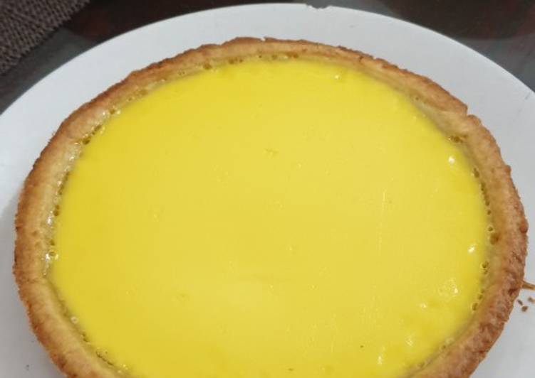 Langkah Mudah untuk Menyiapkan Pie Susu Teflon Takaran Sendok #3, Menggugah Selera