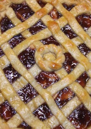 Foto principal de Frola de manzana con mermelada casera de higo