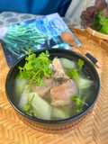 Canh Đu Đủ Xanh Hầm Giò Heo