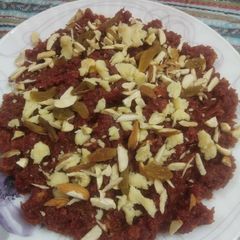 A picture of Gajar ka halwa.