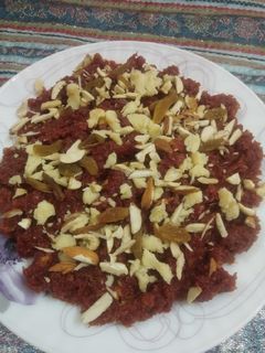 A picture of Gajar ka halwa.