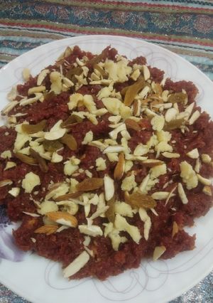 A picture of Gajar ka halwa.