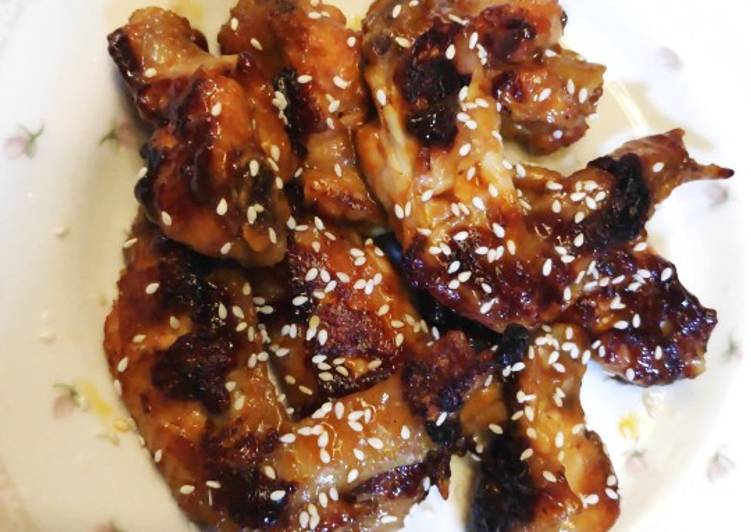 Korean Honey Chicken Wings homemade