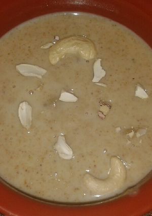 A picture of Postor payesh(poppy seed kheer).