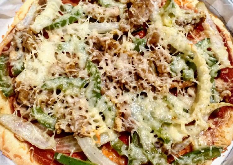 Resep Thin-Crust Pizza #Keto, Menggugah Selera
