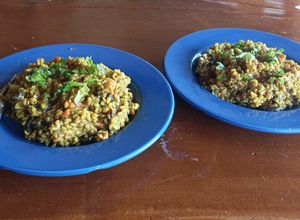 Una foto de Risotto con hongos