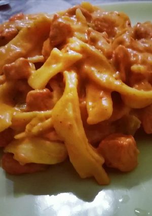 A picture of Fettuccine pasta.