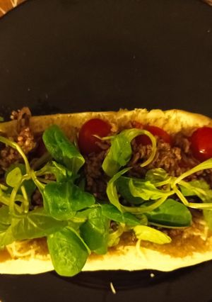 Une photo de Panini façon burger