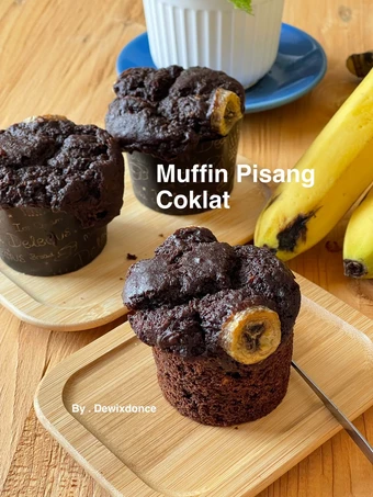Cara Gampang Membikin Resep Muffin pisang coklat yang Uenak Anti Ribet, Mantap Sekali