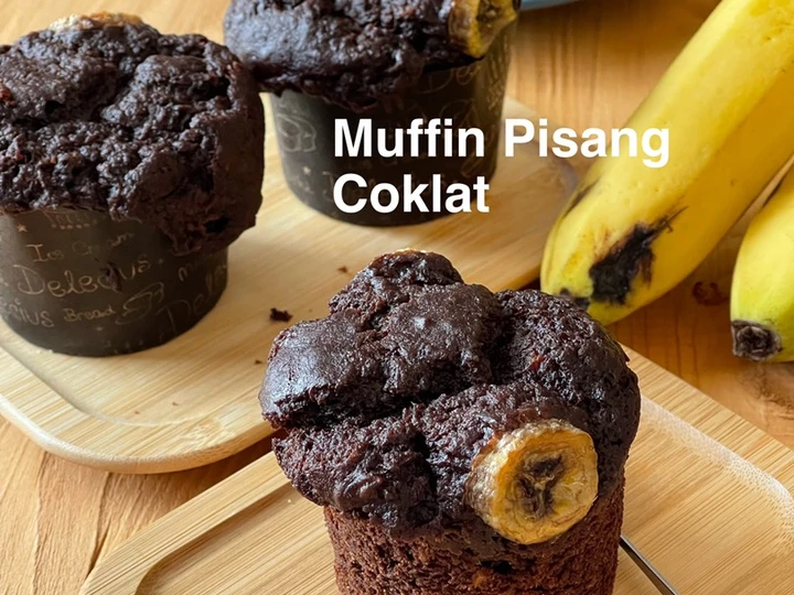 Cara Gampang Membikin Resep Muffin pisang coklat yang Uenak Anti Ribet, Mantap Sekali