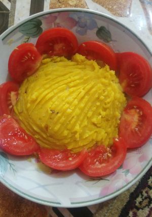 عکسی از دستور پوره سیب زمینی