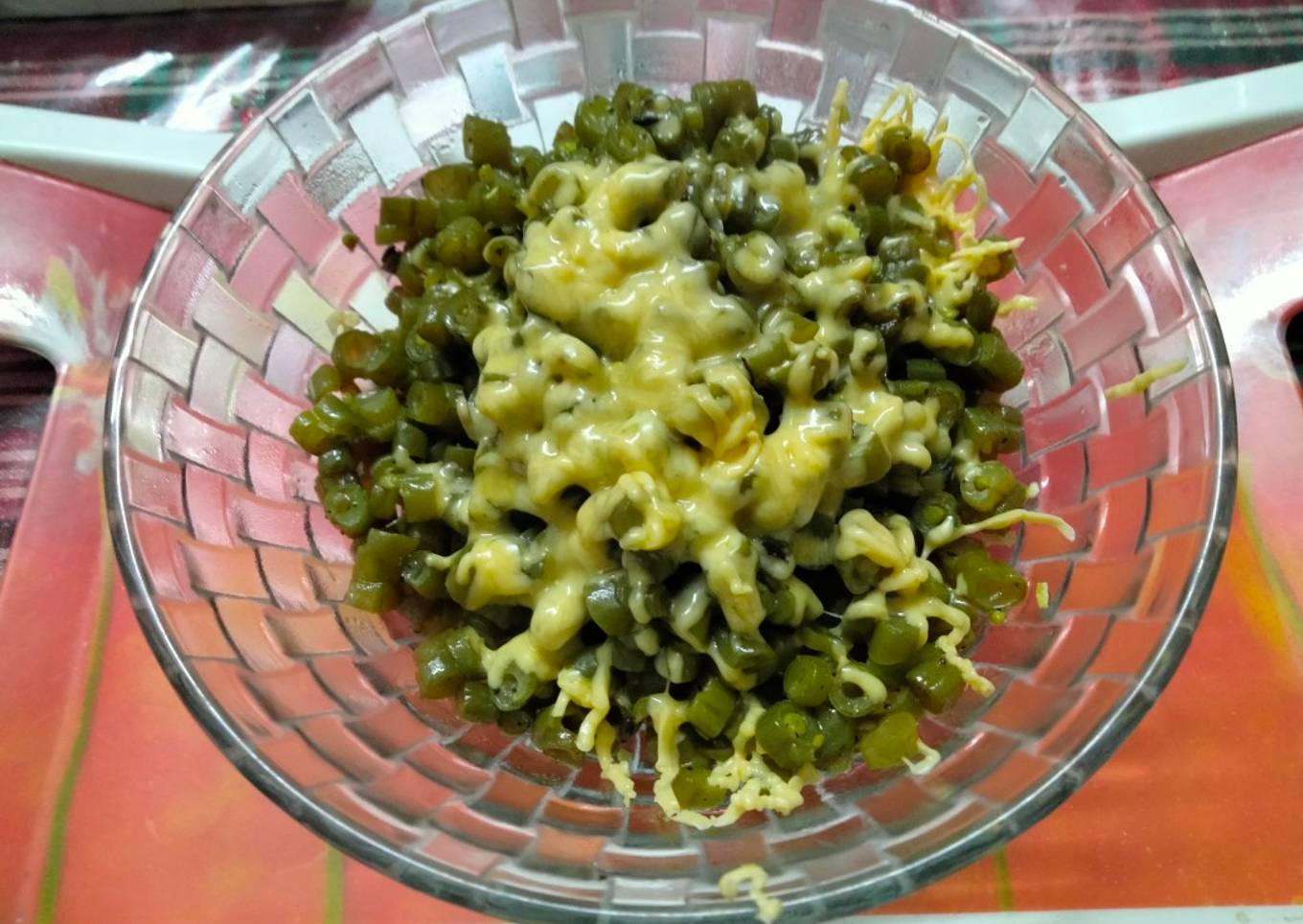 Cheesy French beans
