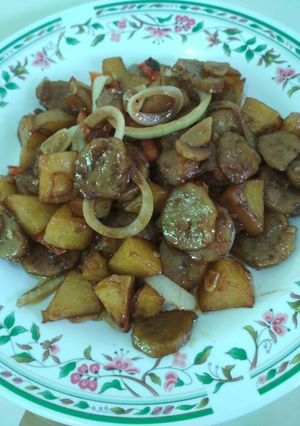 Foto resep Tumis kentang bakso