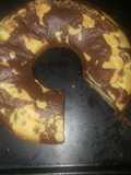 Budín marmolado de harina de coco, cacao amargo puro y café