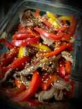 Bœuf sauté aux poivrons