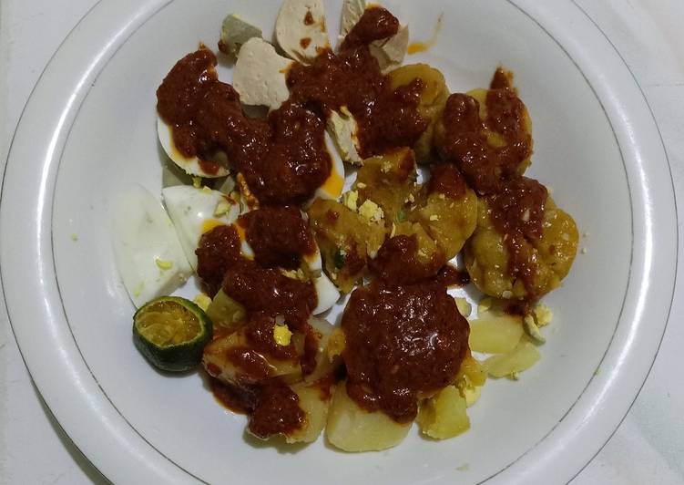 Somay saos sambal kacang