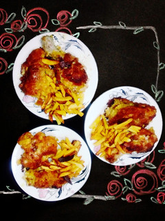 عکسی از دستور مرغ سوخاری