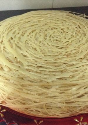 A picture of Kunafa الكنفة.