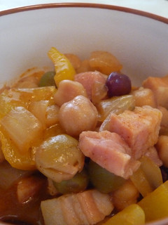 A picture of American-Style Texas Chili Pork Beans.