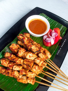 Foto resep Sate Tahu Bumbu Kacang Rumahan