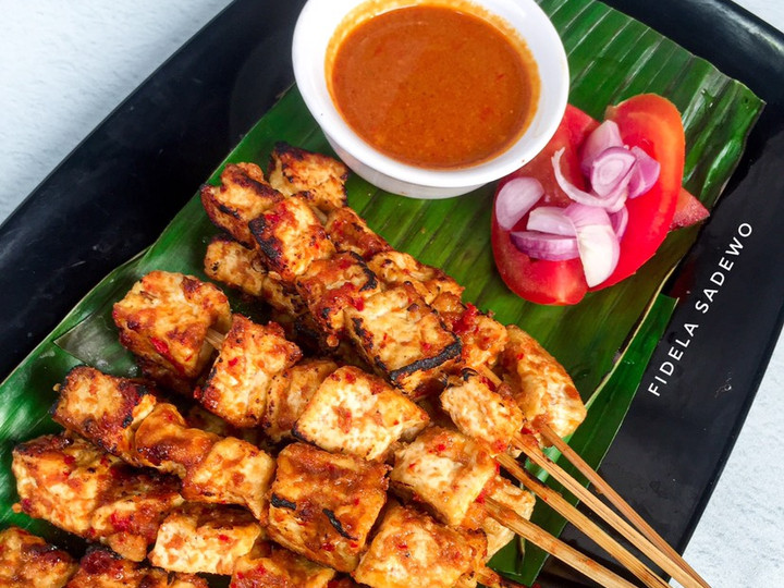 Standar Resep termudah bikin Sate Tahu Bumbu Kacang Rumahan yang istimewa