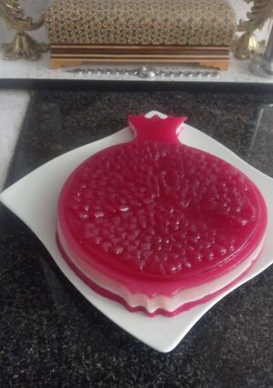 عکسی از دستور ژله موس انار