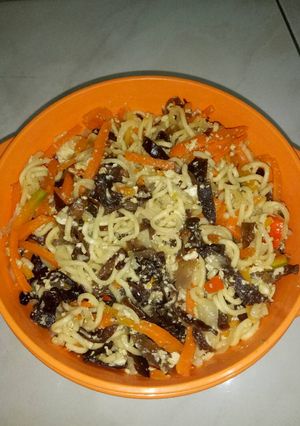Foto resep Mie goreng wortel jamur kuping
