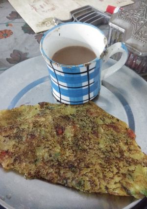 A picture of Suji ka cheela.