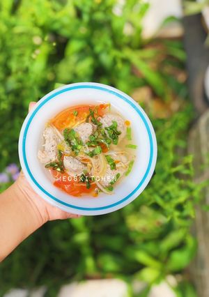 Hình của món Canh chua chả cá thác lác.