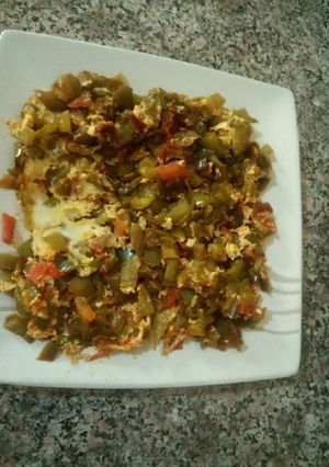 Une photo de Poivron omlette