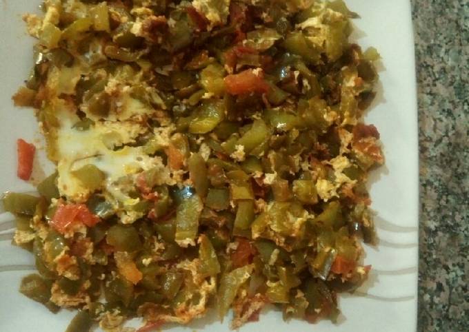 Poivron omlette